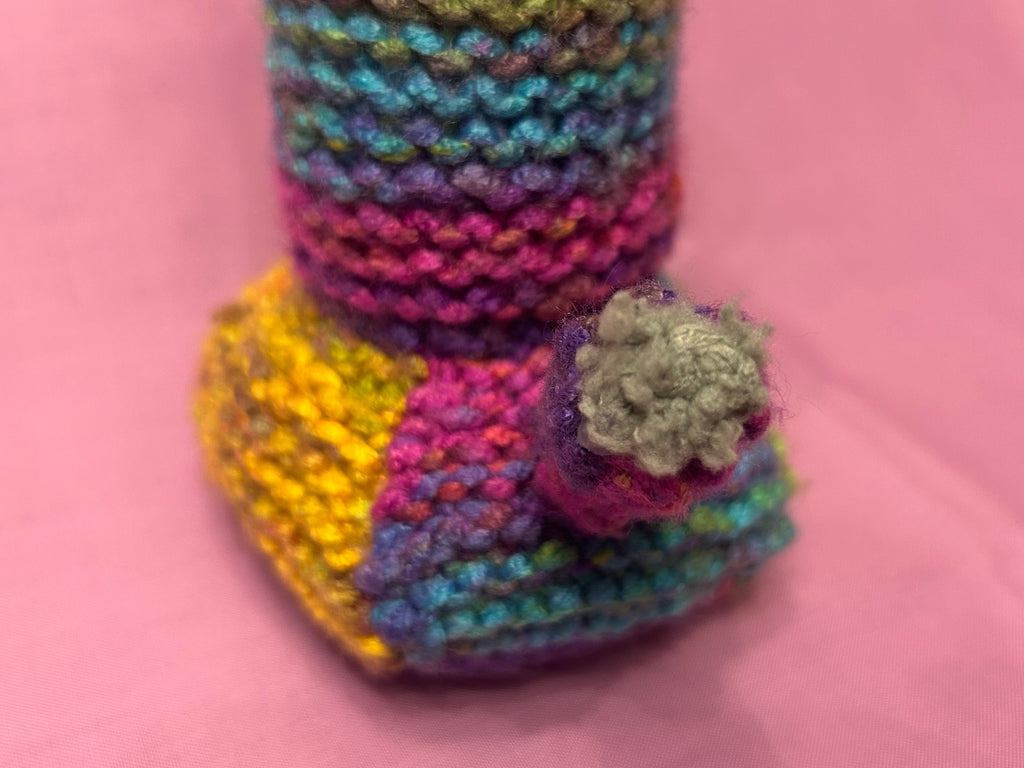 Rainbow Knitted Bong Plush