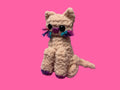 Knitted Pink Kitty Plush