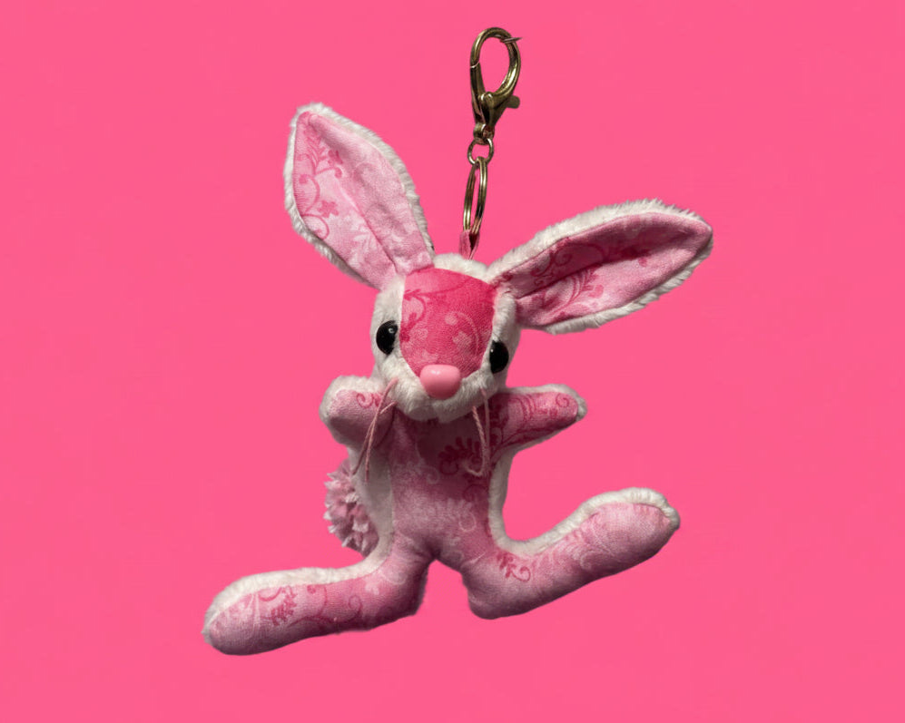 Baby Pink Bunny Keychain