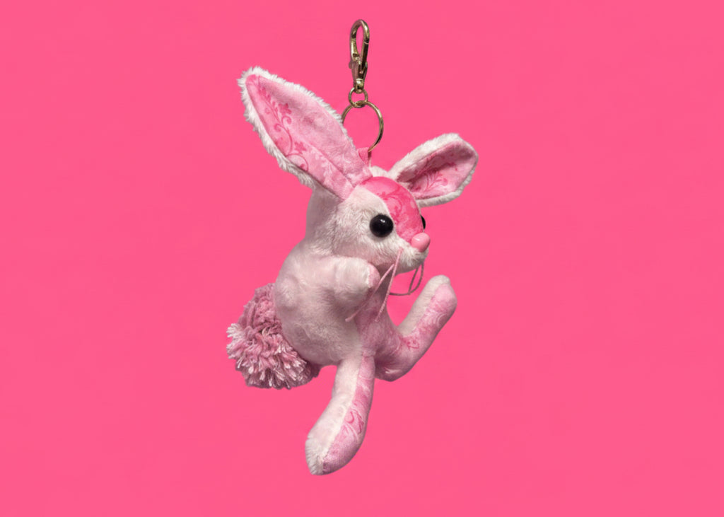 Baby Pink Bunny Keychain