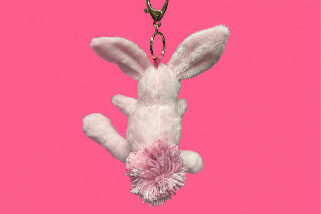 Baby Pink Bunny Keychain