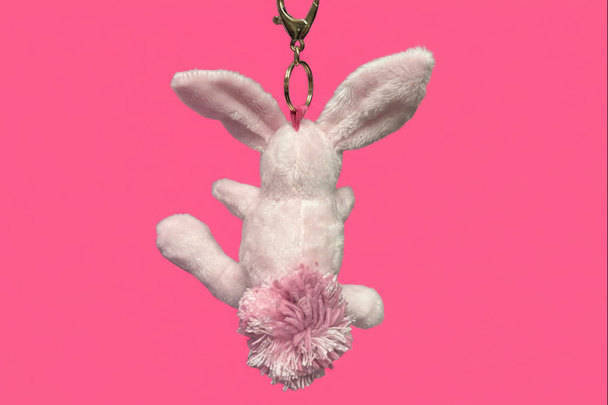 Baby Pink Bunny Keychain