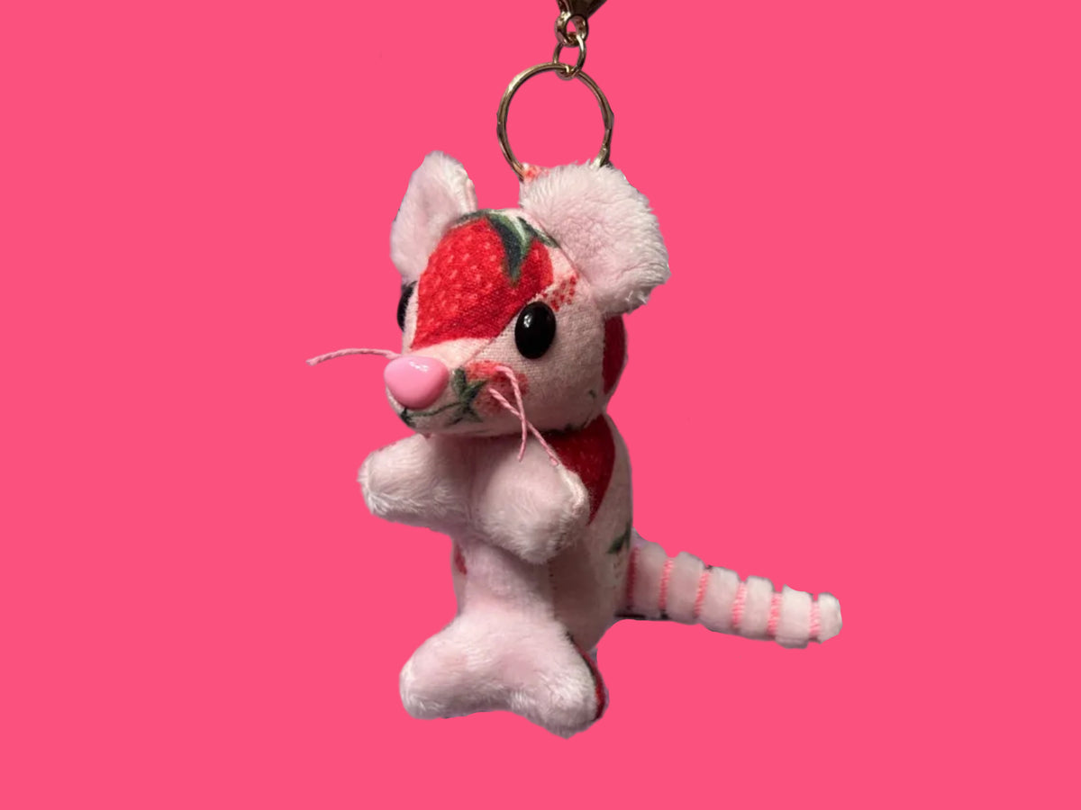 Strawberry Mouse Keychain