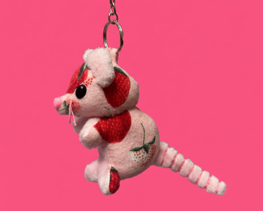 Strawberry Mouse Keychain