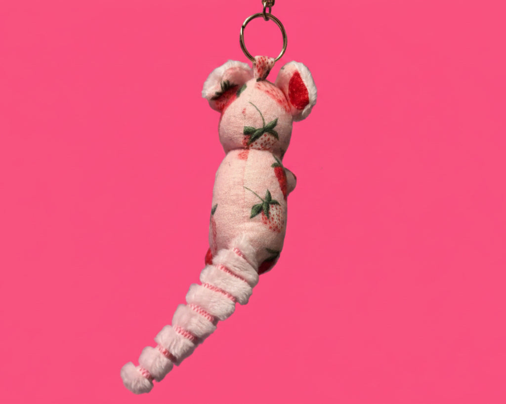 Strawberry Mouse Keychain
