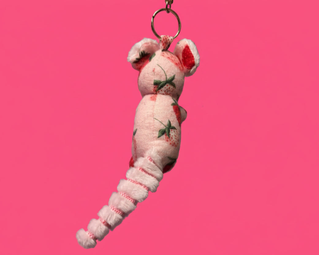Strawberry Mouse Keychain