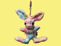 Pastel Rainbow Bunny Keychain